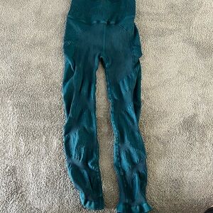 Free People green leggings